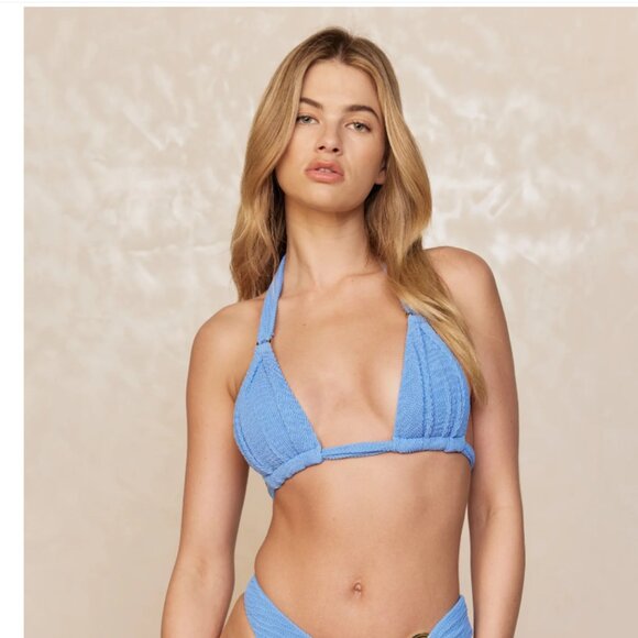 Morocco Top - Azure Crinkle - Picture 1 of 5